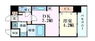 S-RESIDENCE阿波座WESTの物件間取画像